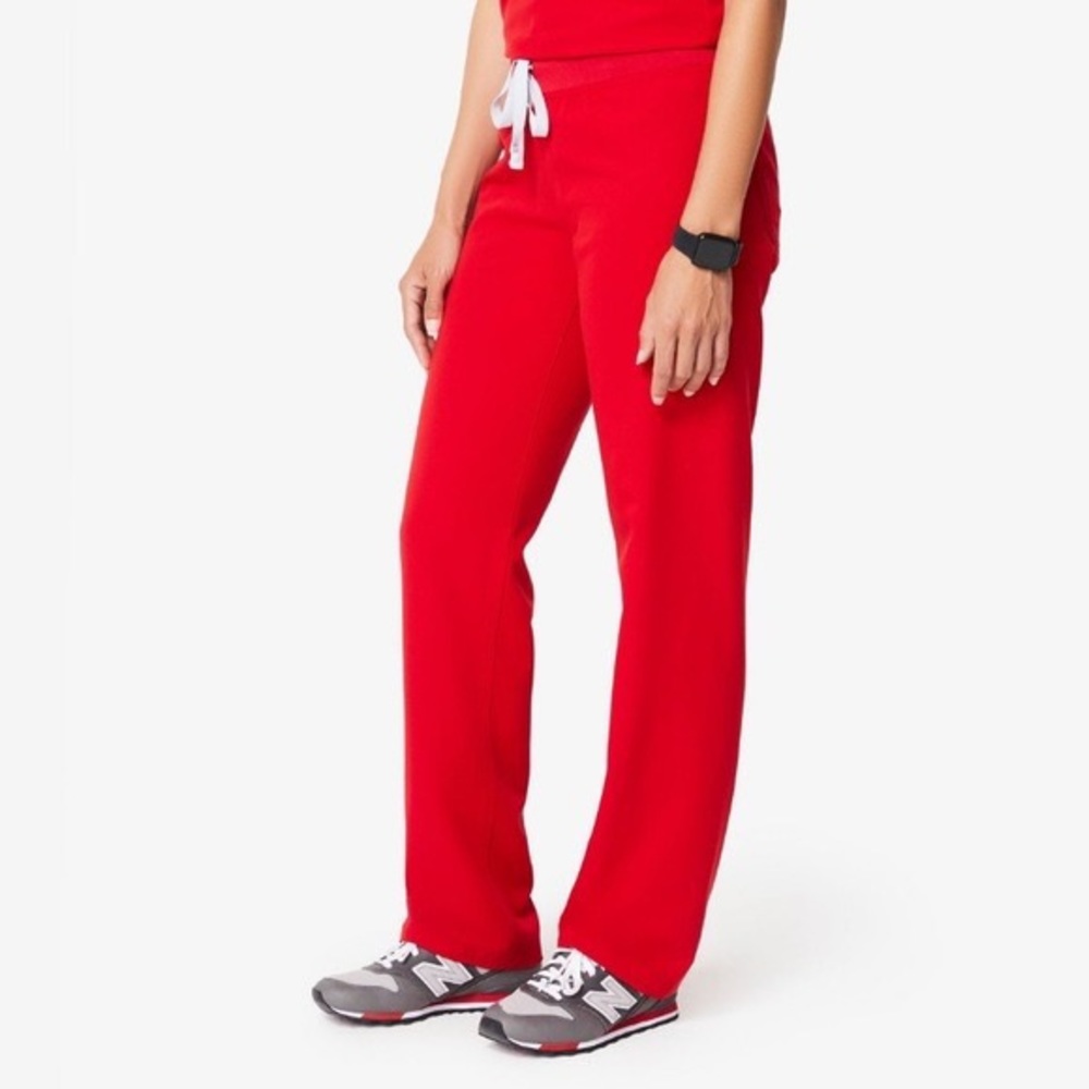 Figs Winning Red Scrub Pants